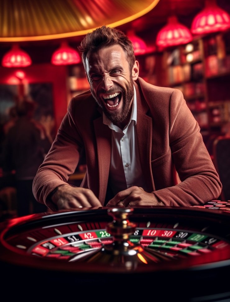 Casino-style gaming tables including blackjack and baccarat options