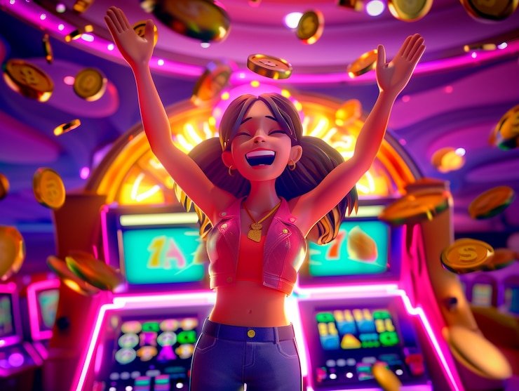 Mobile device displaying Ocean Treasure slot game with touch-friendly interface